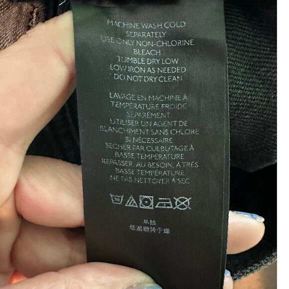 BDG black fringe high rise girlfriend shorts size 26 - Picture 5 of 14